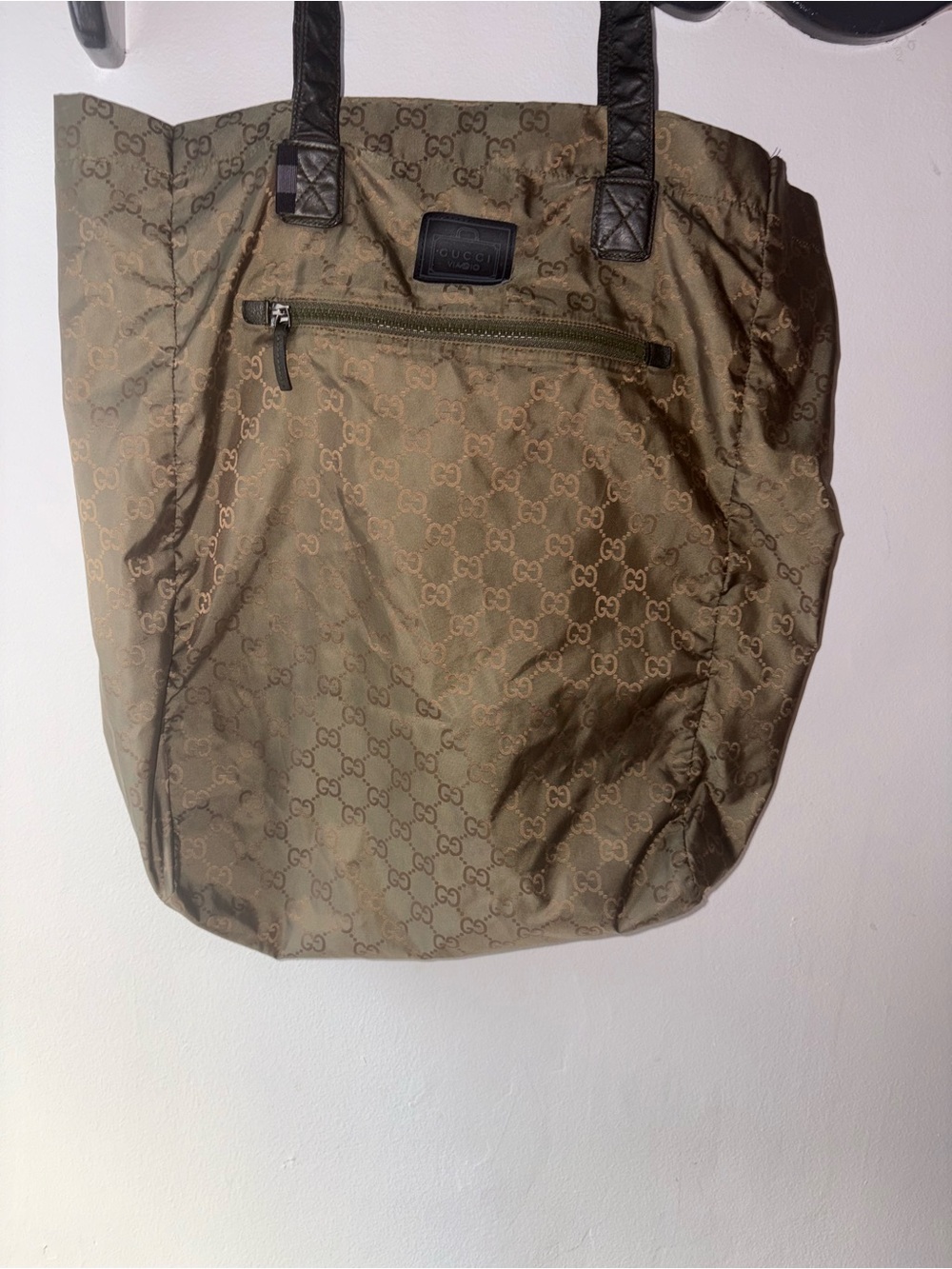 Authentic Gucci Brown Monogram Tote Bag